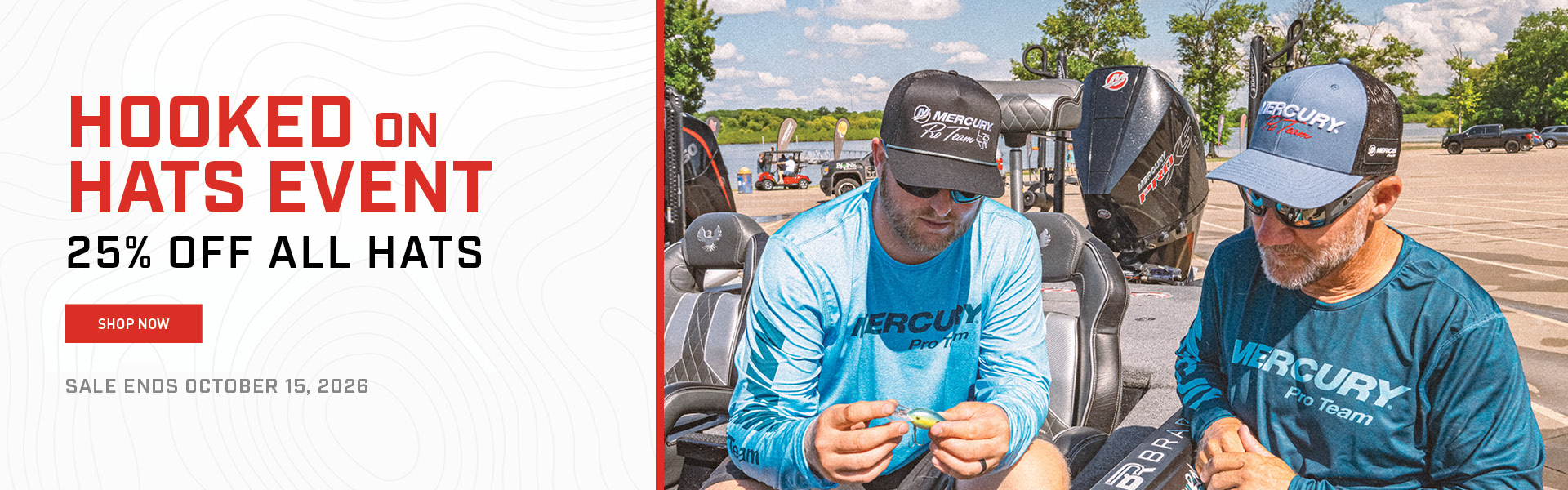 HOOKED ON HATS EVENT 25% OFF ALL HATS THROUGH OCTOBER 15, 2026